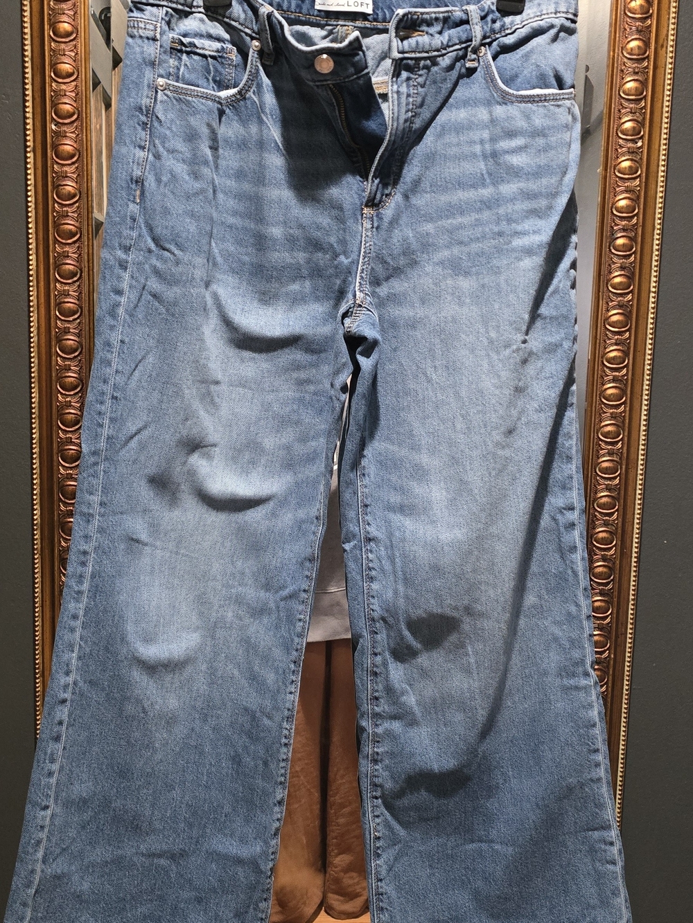 LOFT Light Wash Wide Leg Jeans